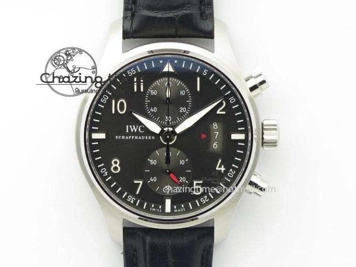MIROTIME 0326 Durable Pilot Top Gun IW326901 M+F 1:1 Best Edition Black Dial on Black Nylon Strap MY 7003